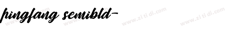 pingfang semibld字体转换
